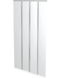 Windhager Cortina de puerta mosquitera, con cintas de pesas premontadas, acortable individualmente, 100 x 220 cm, blanco, 1 Ud