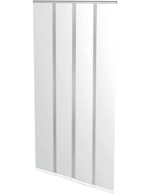 Windhager Cortina de puerta mosquitera, con cintas de pesas premontadas, acortable individualmente, 100 x 220 cm, blanco, 1 Ud