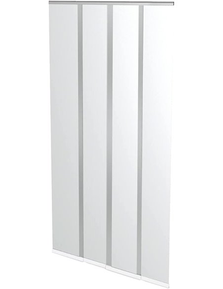 Windhager Cortina de puerta mosquitera, con cintas de pesas premontadas, acortable individualmente, 100 x 220 cm, blanco, 1 Ud