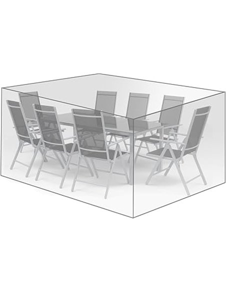 WOLTU Funda Protectora de Muebles Jardín, Cubierta de Conjunto de Muebles PE, para Sofá Exterior Impermeable, Anti-UV, a Prueba 