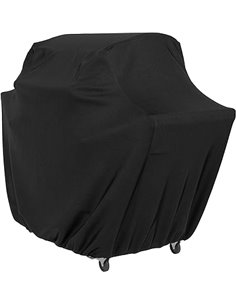 Amazon Basics Funda para barbacoa exterior de gas, resistente al agua, 165 x 66 x 117 cm, color negro