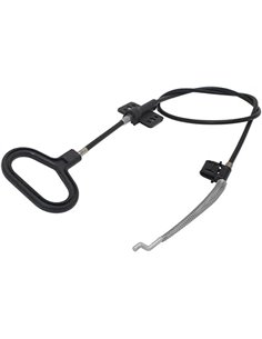 Cable reclinable de Repuesto con Mango en Forma de D para sofá reclinable, Cable de Repuesto con manija de Palanca, Color Negro
