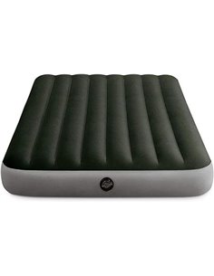 Intex - Colchón Hinchable con hinchador electrico y Fiber-Tech