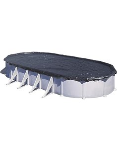 Gre CIPROV501P - Cubierta de Invierno Premium para Piscinas Ovaladas de 500x300 cm, 180 g/m2. Cobertor de Piscina para Proteger 