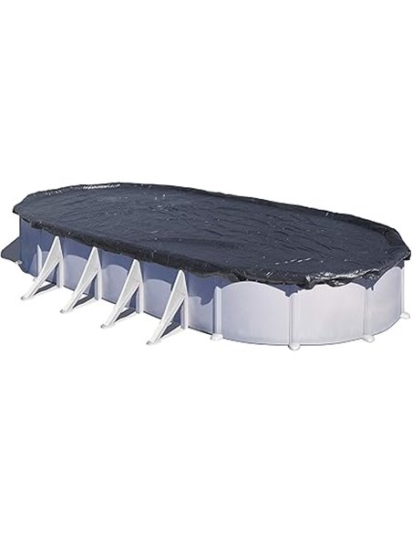 Gre CIPROV501P - Cubierta de Invierno Premium para Piscinas Ovaladas de 500x300 cm, 180 g/m2. Cobertor de Piscina para Proteger 