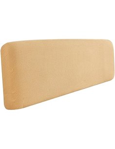 Mustard - Funda elástica para cabecero de cama, funda elástica para cabecero de cama de matrimonio, lavable, para decoración de 