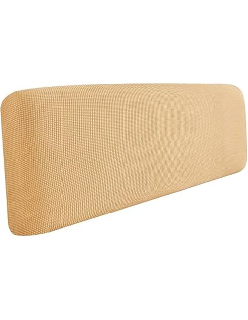 Mustard - Funda elástica para cabecero de cama, funda elástica para cabecero de cama de matrimonio, lavable, para decoración de 