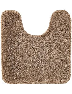 MIULEE 1 Pieza Alfombra de Forma de U Pelusa Rizada Suave Antipolvo Antideslizante Absorbente Alfombra Lavable para Baño 45 x 45