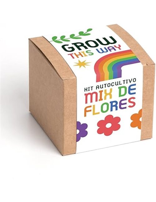 Grow This Way – Kit de Autocultivo Mix de Flores | Actividad Educativa | Ideal para Regalar | Resetea