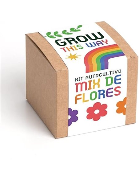 Grow This Way – Kit de Autocultivo Mix de Flores | Actividad Educativa | Ideal para Regalar | Resetea