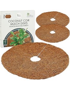 OwnGrown Malla en Fibra de Coco - 3x20 cm Disco de Coco Invernadero como protección de Las Plantas - Protección contra Las helad