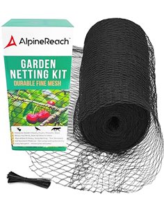 AlpineReach 4,5m x 15m Red de Jardín, Red Pájaros, Malla Tejida Super Resistente Protege Plantas, Frutas, Flores, Árboles, Anima