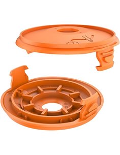 2 uds Tapa Bobina cortabordes Compatible con Gardena Turbotrimmer EasyCut 400 Art.8846, ComfortCut450 Art.8847, PowerCut Art.884