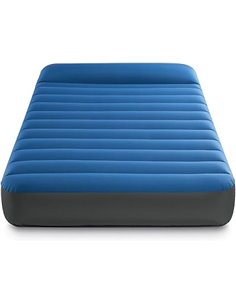 Intex, Colchón Hinchable Individual, Camping Mattress, 99x191 cm, Fiber-Tech, Material TPU, Ligero, cómodo y Estable, Hinchador 
