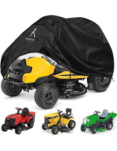 Funda para Tractor Cortacsped Impermeable,Cubierta Protectora Tractor de Jardín Anti Viento,Cover Tractor Cortacsped con Cordón,