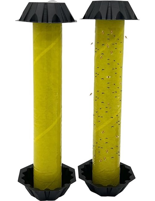 Trampa para Moscas de Fruta ✯Made IN UE✯, Antimosquitos Interior Cocina, Atrapa Mosquitos [Remedio Natural y sin Insecticida]