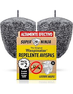 Ahuyentador de Avispas - 2 Pack, Repelente Natural para Colgar en Jardín y Patio, Señuelo de Nido Impermeable y Resistente a Tod