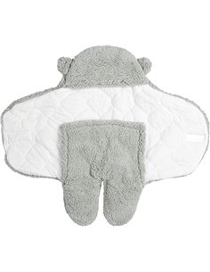 TOM ET ZOE, PU0001, Chancelière Polaire Ourson 0-6 Mois, Confort Optimal, Design Ludique, Pratique et Polyvalente, Idéale pour S