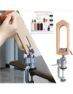 Pinzas de Costura de Cuero de Madera artesanal, Coser Clip de Madera,Herramienta de Costura de Cuero,29pcs cosidas a mano de cue