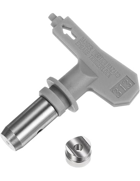 sourcing map Puntas de pulverización reversibles para pulverizador sin aire 313, boquilla de pulverización de pintura, gris
