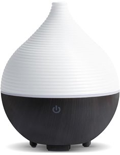 AiQInu Difusor de Aromas 160ml, Humidificador Ultrasónico,Apagado Automático, Difusor de Aceites Esenciales,7 Colores LED, Funci