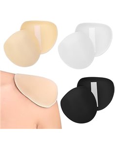 Hombreras autoadhesivas para hombre y mujer, 3 pares de almohadillas de espuma para los hombros con cinta de velcro que alivia e