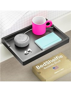 BedShelfie Smallish - Mesita de noche para litera y litera superior, artículos esenciales para el dormitorio universitario, mesi
