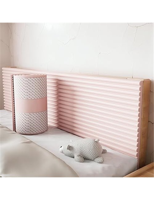 Acolchado de pared anticolisión, paneles de pared tapizados 3D, protectores de esquina de borde de seguridad autoadhesivos, pane