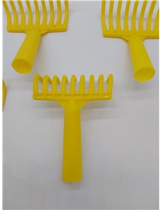 acquaverde Rastrelli - Peine de oliva (5 unidades, 9 dientes, orificio para mango de plástico) 2