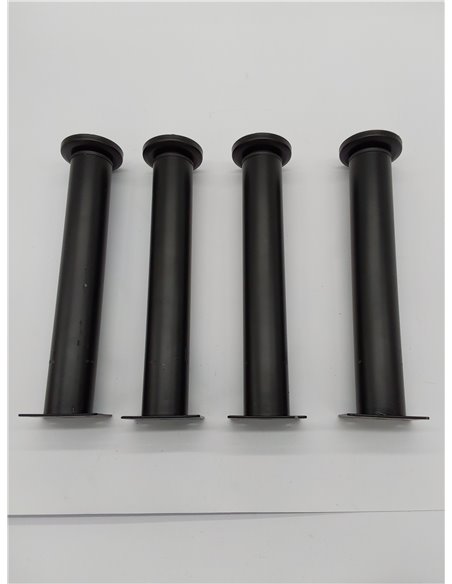 4 pata para muebles ajustables, color negro, patas de altura 25-42 cm, repuesto para sofá, silla, escritorio, armario