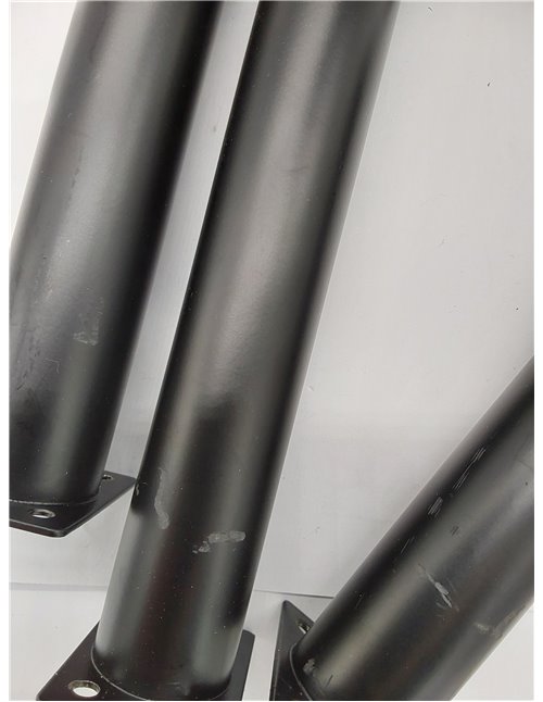 4 pata para muebles ajustables, color negro, patas de altura 25-42 cm, repuesto para sofá, silla, escritorio, armario