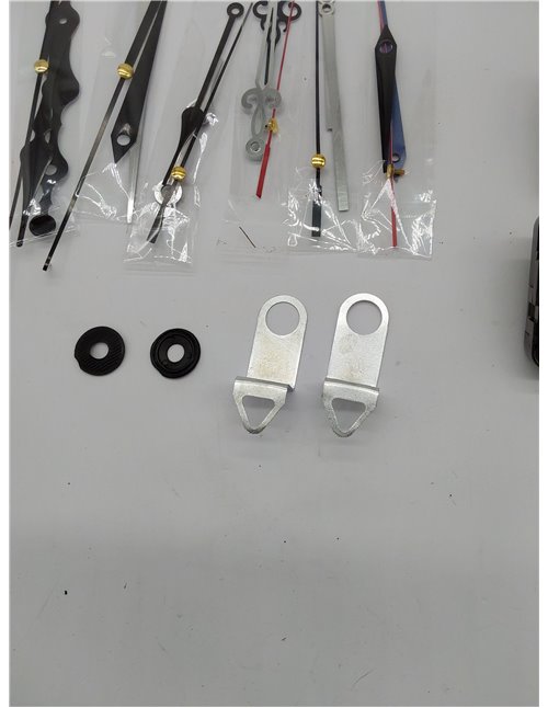 2 Piezas Mecanismo Reloj De Pared, Movimiento De Reloj De Cuarzo Silencioso, con 5 Diferentes Pares Agujas Reloj Pared, para DIY