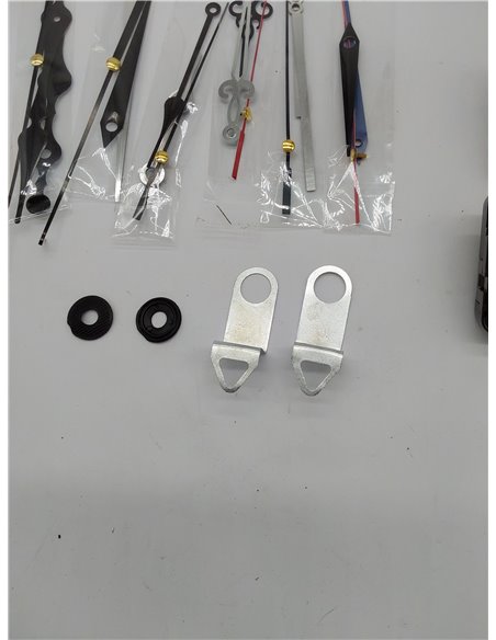 2 Piezas Mecanismo Reloj De Pared, Movimiento De Reloj De Cuarzo Silencioso, con 5 Diferentes Pares Agujas Reloj Pared, para DIY