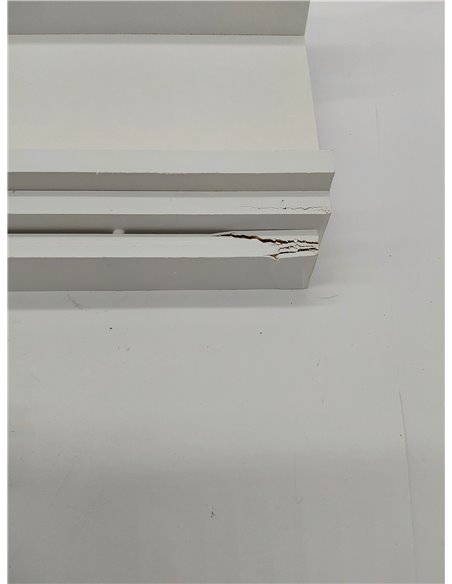 Giftgarden 40cm Estanteria Pared de Madera, Baldas Pared Blanco para Baño, Entrada Recibidor, Cocina, Salon-Juego de 5 con Difer