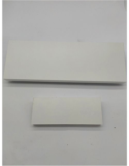 Giftgarden 40cm Estanteria Pared de Madera, Baldas Pared Blanco para Baño, Entrada Recibidor, Cocina, Salon-Juego de 5 con Difer