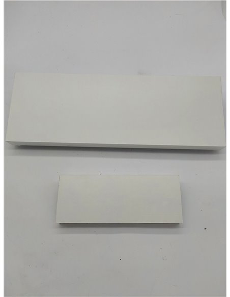 Giftgarden 40cm Estanteria Pared de Madera, Baldas Pared Blanco para Baño, Entrada Recibidor, Cocina, Salon-Juego de 5 con Difer