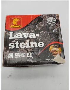 Flash 57423 – Piedras de lava para barbacoa (paquete de 3 kg) reutilizables, lavables, duraderas | Distribuyen el calor de forma 2
