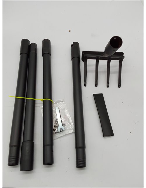 Zapas de jardín para desmalezado, herramientas de zapa con asa para jardín con anillo ajustable, mango largo resistente con asa 
