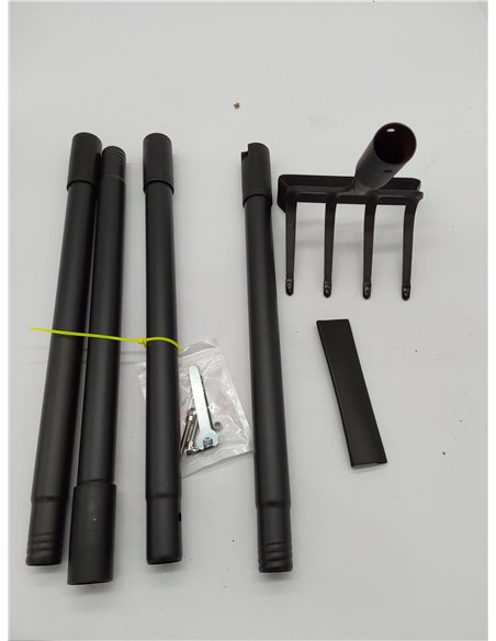 Zapas de jardín para desmalezado, herramientas de zapa con asa para jardín con anillo ajustable, mango largo resistente con asa 