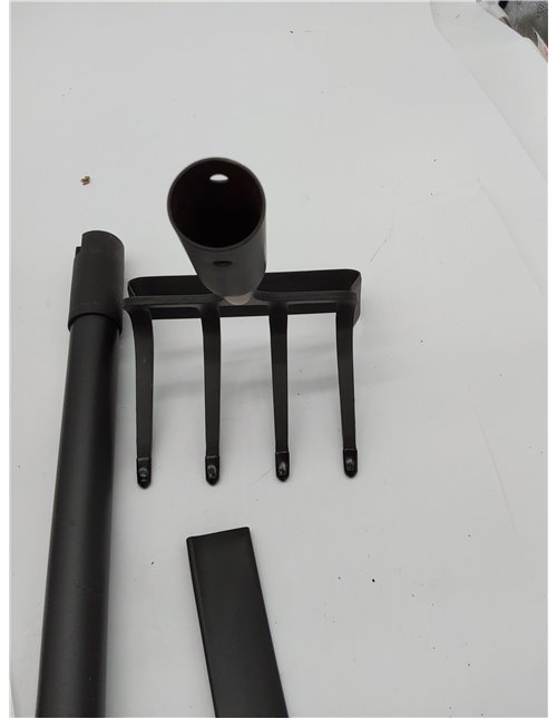 Zapas de jardín para desmalezado, herramientas de zapa con asa para jardín con anillo ajustable, mango largo resistente con asa 