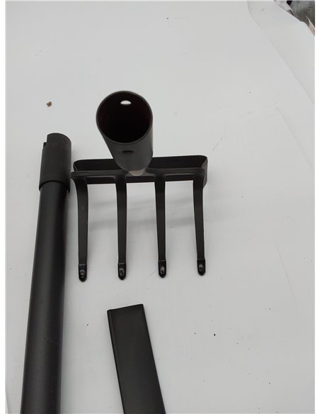 Zapas de jardín para desmalezado, herramientas de zapa con asa para jardín con anillo ajustable, mango largo resistente con asa 