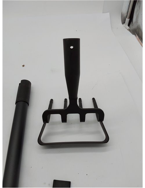 Zapas de jardín para desmalezado, herramientas de zapa con asa para jardín con anillo ajustable, mango largo resistente con asa 