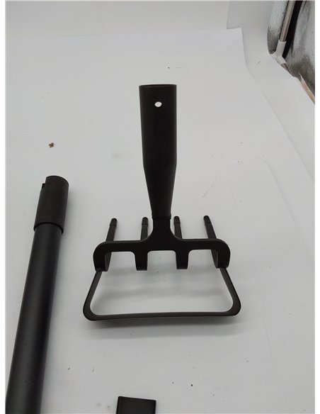 Zapas de jardín para desmalezado, herramientas de zapa con asa para jardín con anillo ajustable, mango largo resistente con asa 