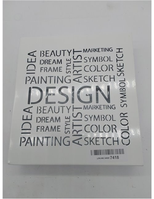 HAKU Möbel Caja de Llaves Blanco, Blanco, Metal, Metal - Dim.: AN 22 cm x AL 24 cm x P 5 cm, Estilo: Moderno