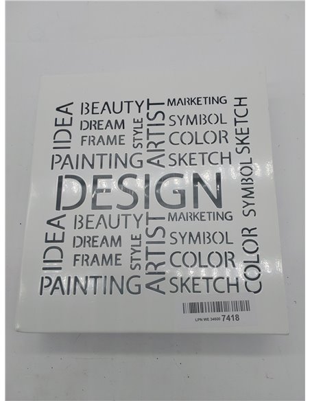 HAKU Möbel Caja de Llaves Blanco, Blanco, Metal, Metal - Dim.: AN 22 cm x AL 24 cm x P 5 cm, Estilo: Moderno