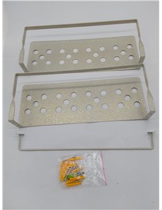 Uten Juego de 2 Baldas Pared, 40 cm Largo Estantes de Pared Clásicos Modernos con Toallero, Ahorre Espacio, Apto para Salón, Dor 2