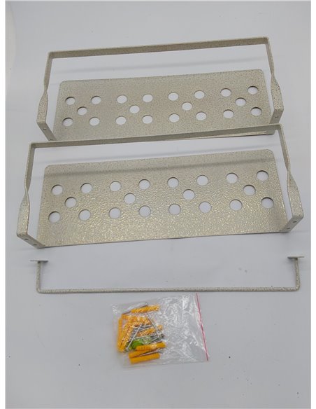Uten Juego de 2 Baldas Pared, 40 cm Largo Estantes de Pared Clásicos Modernos con Toallero, Ahorre Espacio, Apto para Salón, Dor