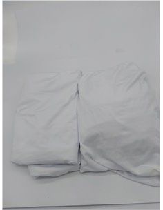 2 Piezas 110cmx80cm Elásticas Manteles de Cóctel Set de 2 Blanco Fundas elásticas para mesas Redondas de Bar con Falda Manteles  2