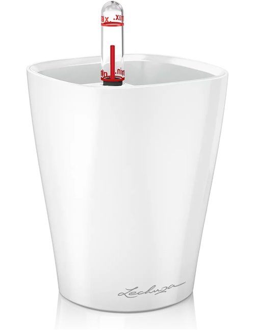 Lechuza 14950 - Maceta Mini Deltini Kit Completo, Color Blanco (10 x 13)