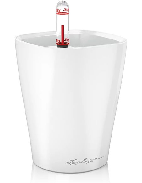 Lechuza 14950 - Maceta Mini Deltini Kit Completo, Color Blanco (10 x 13)